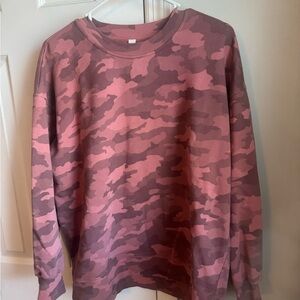 lululemon athletica Pink Camo Sweatshirt